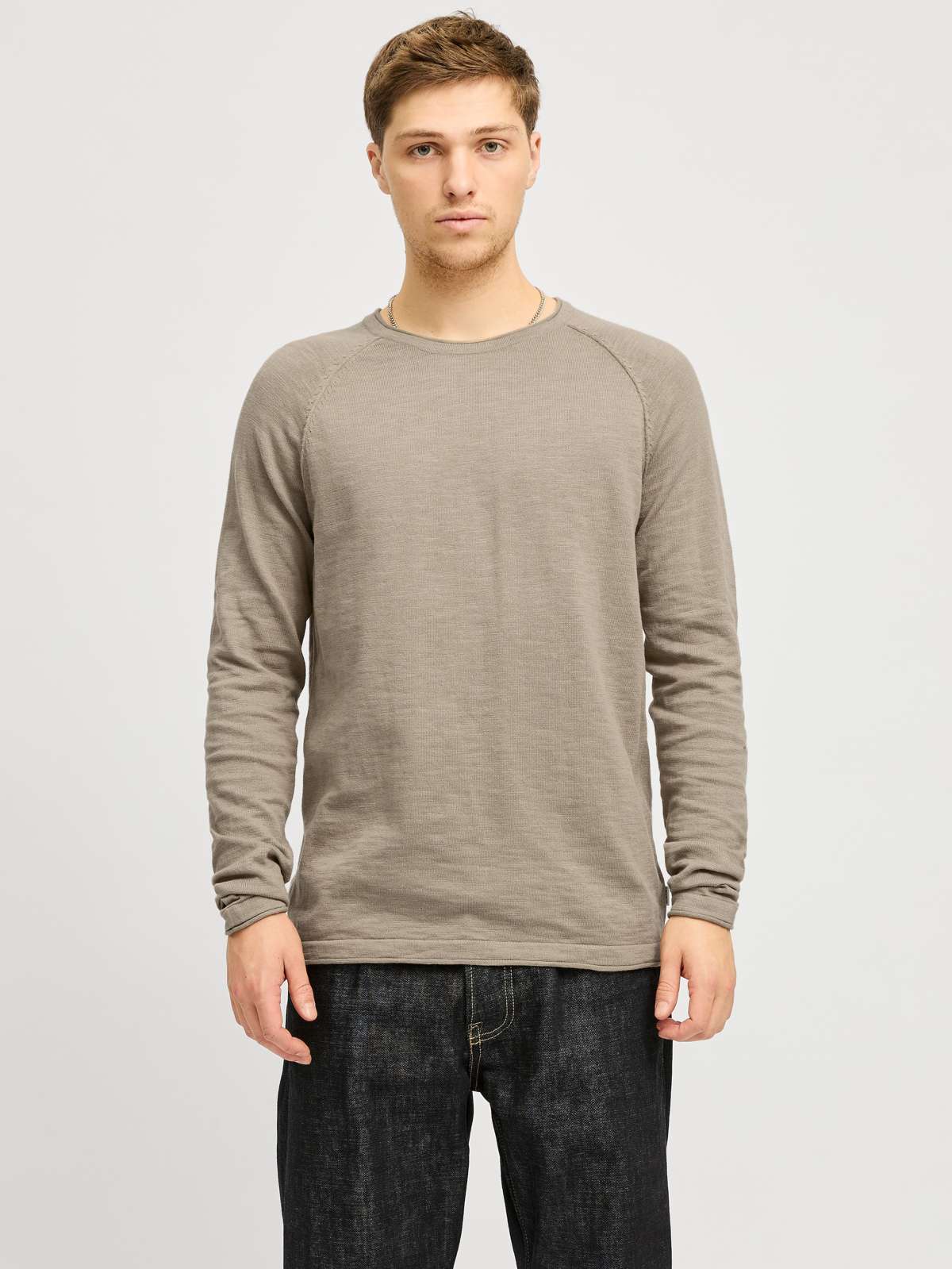 Свитер с круглым вырезом и круглым вырезом JJEBREEZE KNIT CREW NECK SN