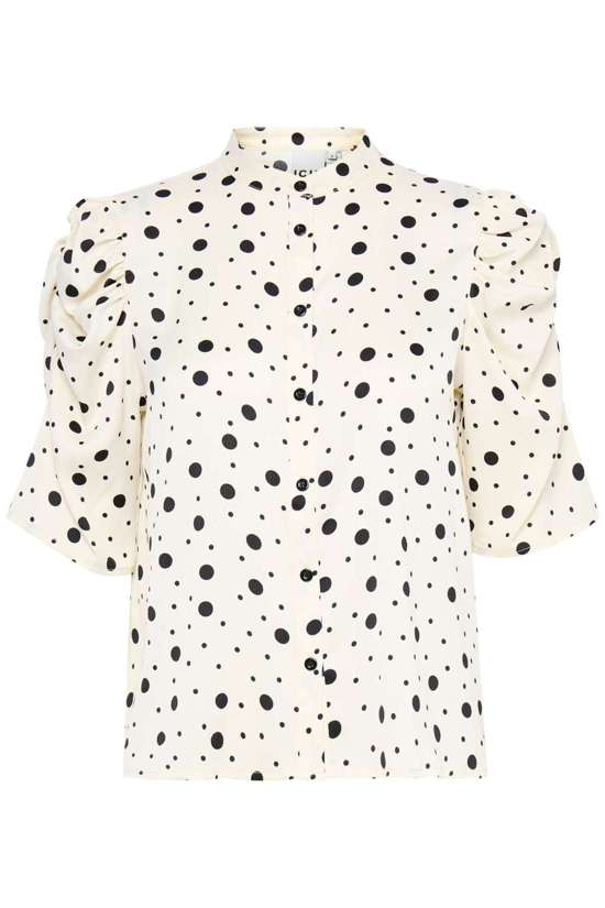 Cloud Dancer/ Black Dot