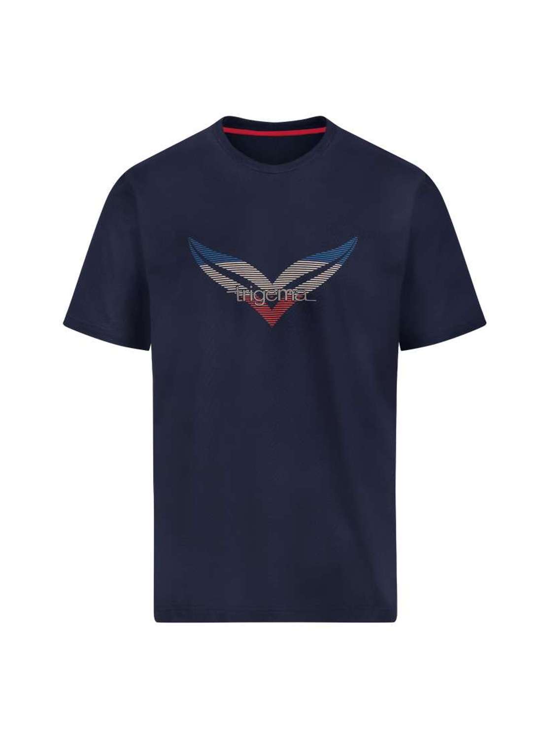 футболка TRIGEMA T-Shirt mit großem Logo-Print