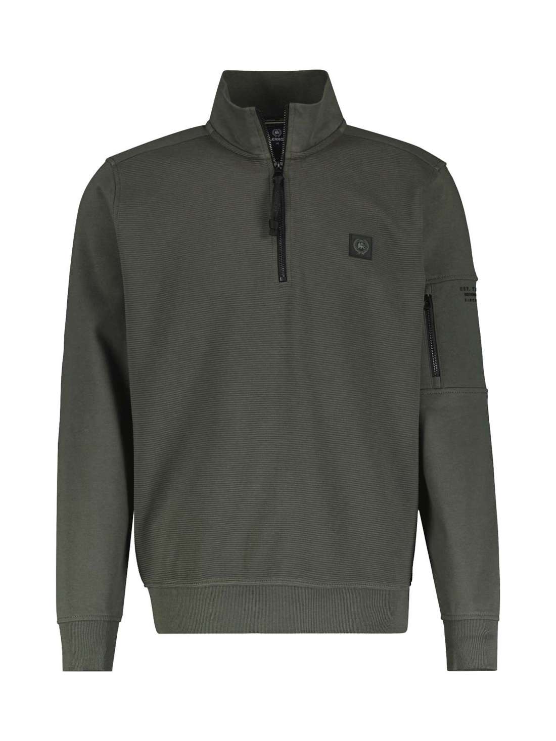 толстовка LERROS Herren Sweatshirt mit Troyerkragen