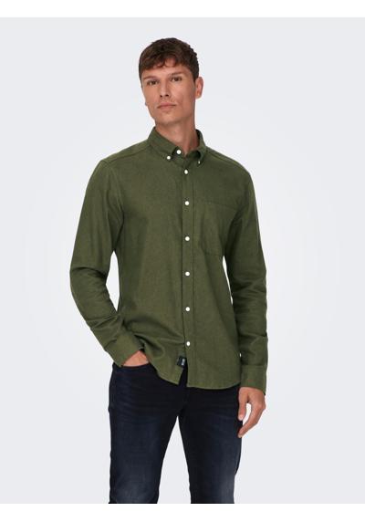 Рубашка с длинным рукавом»ONSGUDMUND SLIM 1-PKT SOLID SHIRT NOOS«