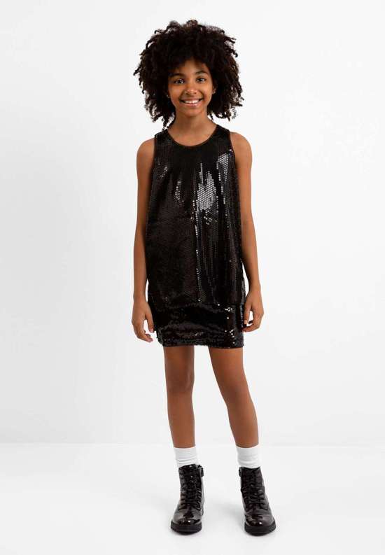 Летняя юбка с великолепной отделкой пайетками