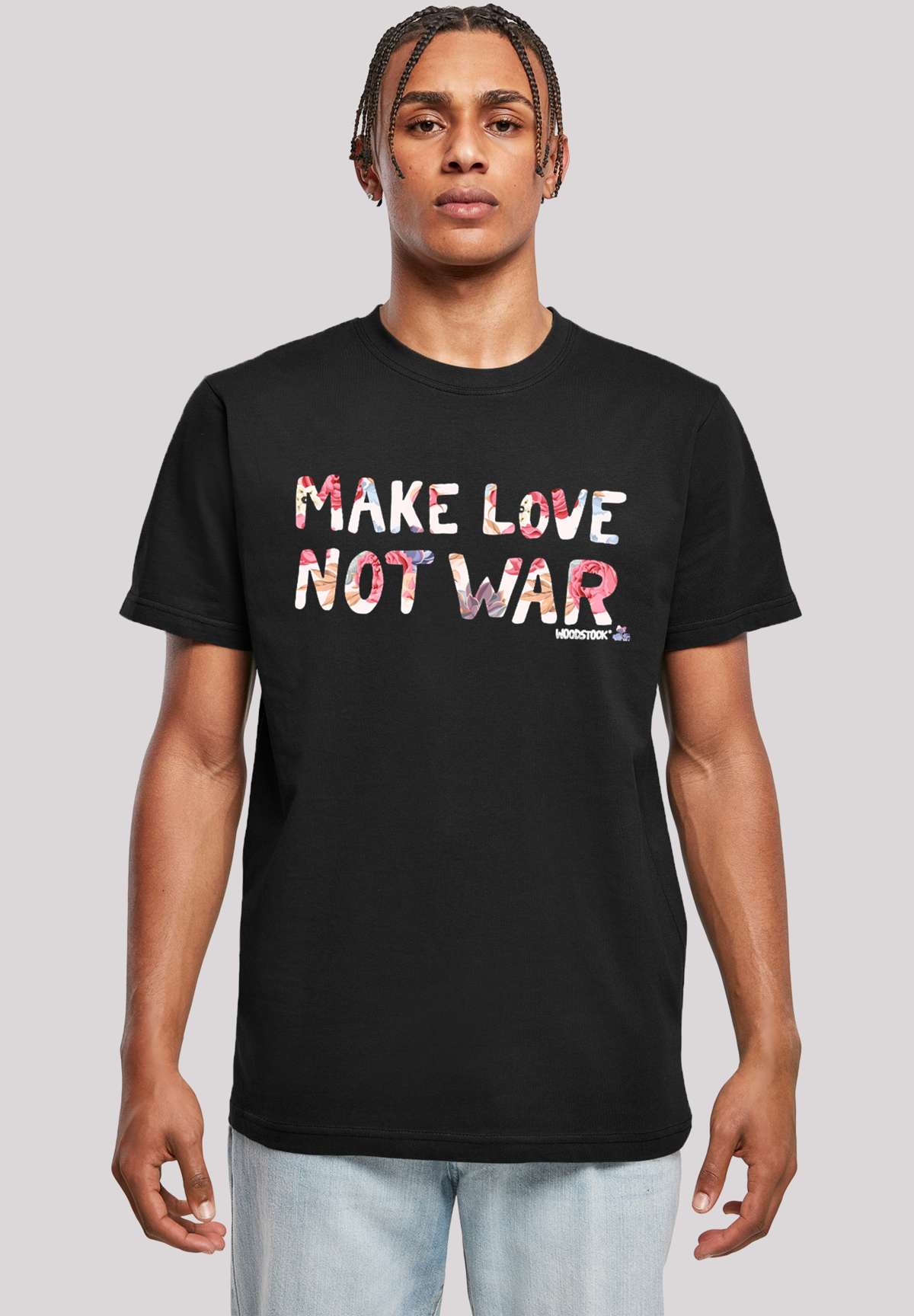 футболка WOODSTOCK Make Love Not War Floral