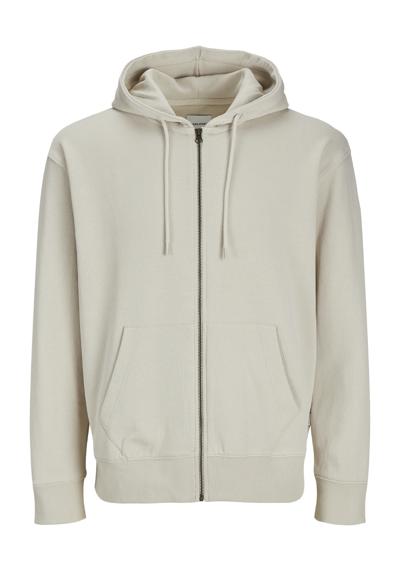 Толстовка с капюшоном и ребристыми манжетами JJECHARGE SWEAT ZIP HOOD NOOS