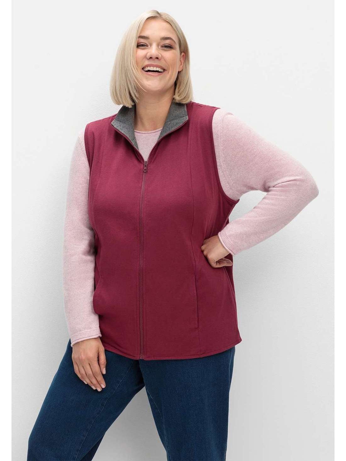 Вязаный жилет Große Größen