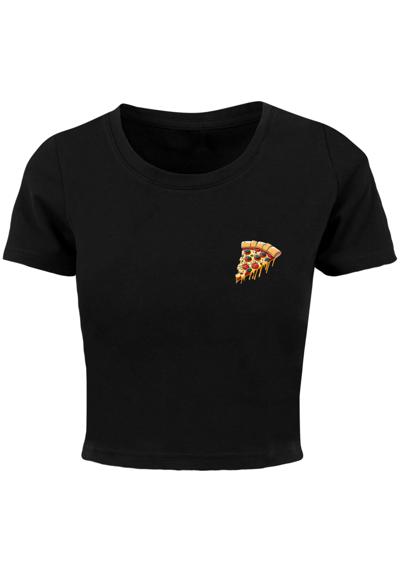 футболка Damen Ladies Pizza Comic Cropped Tee