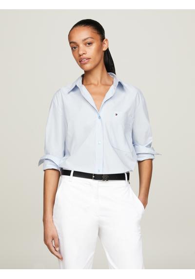 Блузка-рубашка с нагрудным карманом SOLID COTTON EASY FIT SHIRT