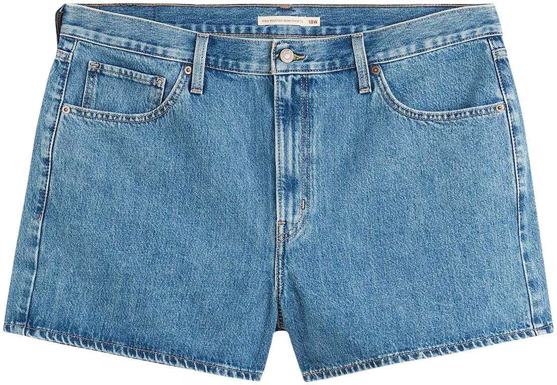 Джинсовые шорты PLUS HW MOM SHORT