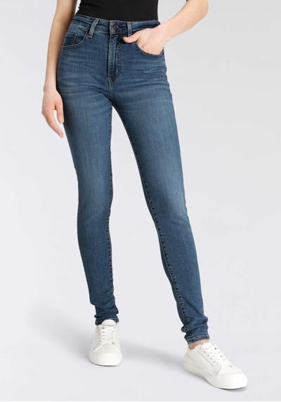 mid worn in indigo blue