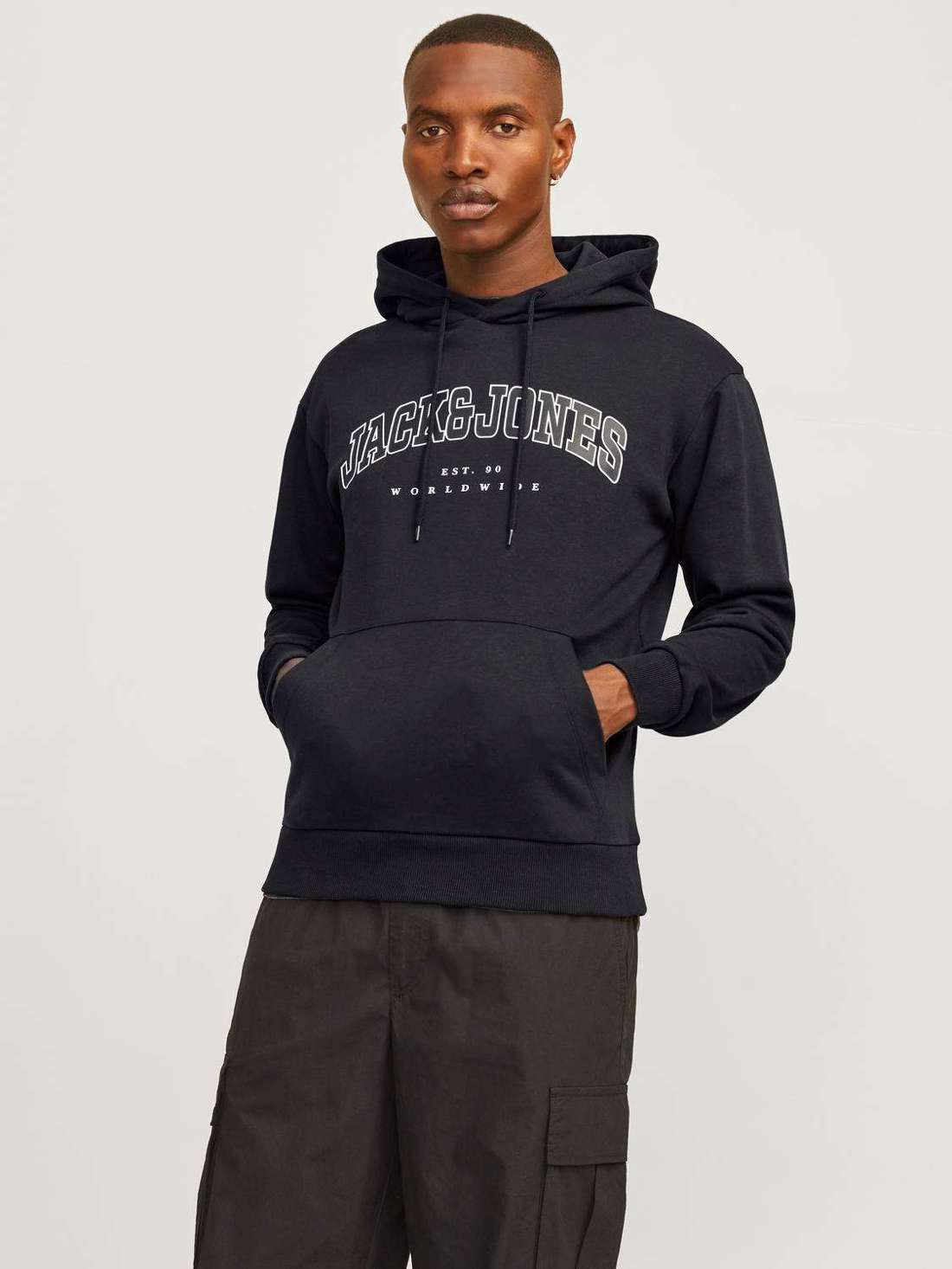 Толстовка с капюшоном JJECALEB VARSITY SWEAT HOOD NOOS