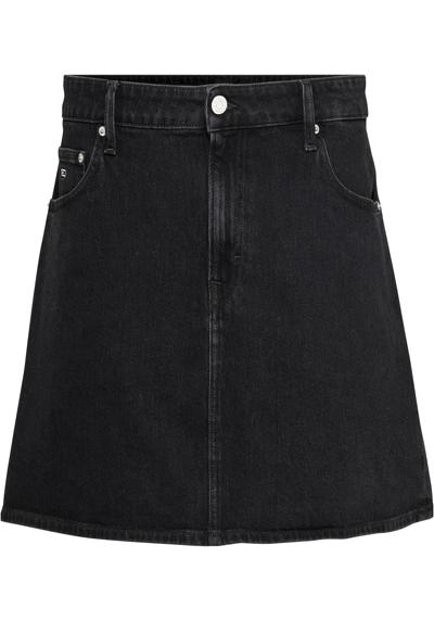 Джинсовая юбка, тканая юбка с нашивкой-логотипом