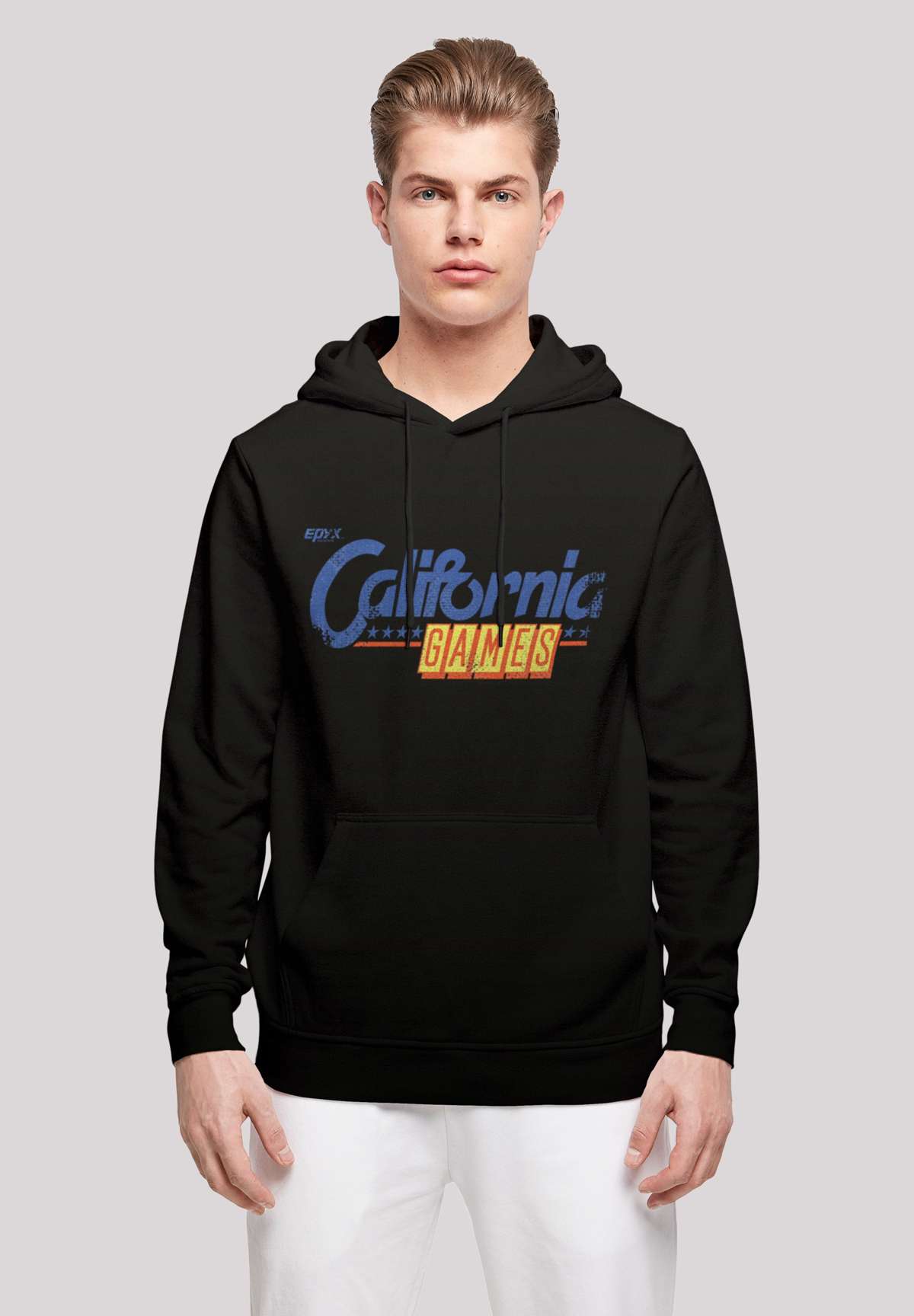 Толстовка с капюшоном»Retro Gaming California GAMES LOGO«