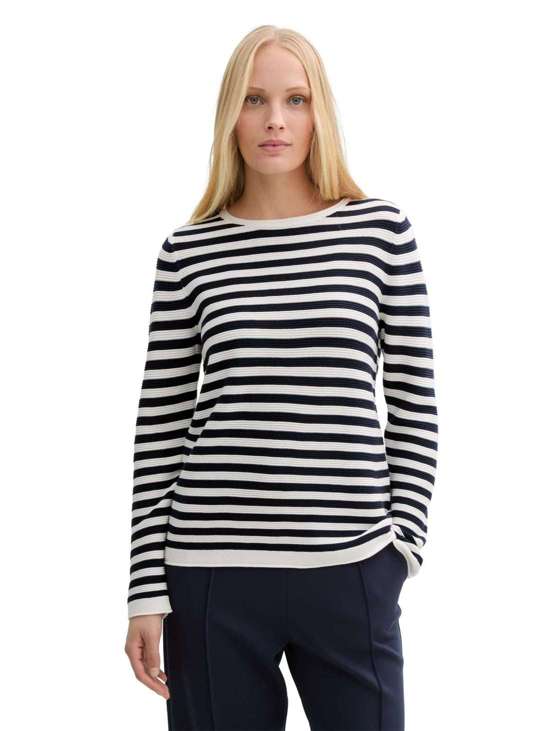 dark navy white stripe