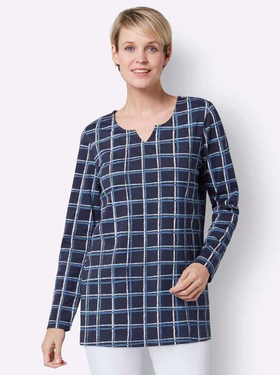 темно-синий-средний синий-в клетку