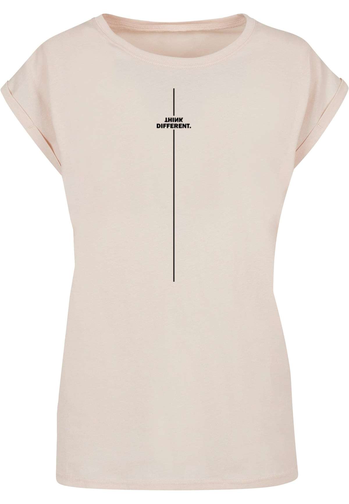 футболка »Damen Ladies Think Different Extended Shoulder Tee«