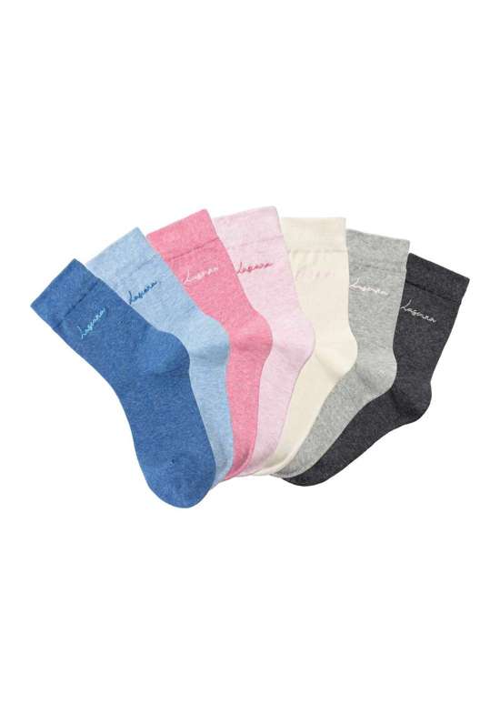 1x jeans-meliert, 1x hellblau-meliert, 1x anthrazi