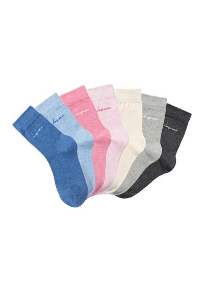 1x jeans-meliert, 1x hellblau-meliert, 1x anthrazi