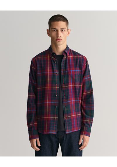 Рубашка с длинным рукавом Regular Fit Flannel Kariert dicker pflegeleicht warm