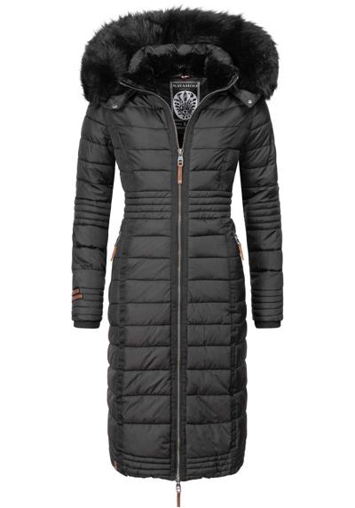 Зимнее пальто, длинное женское зимнее стеганое пальто с капюшоном из искусственного меха