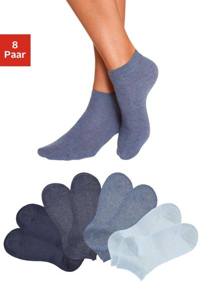 2x marine, 2x jeans-meliert, 2x mittelblau-meliert