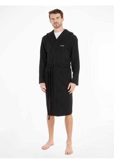 Халат Calvin Klein (с поясом), с накладными карманами