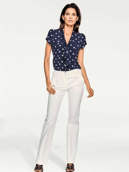 морской синий-белый