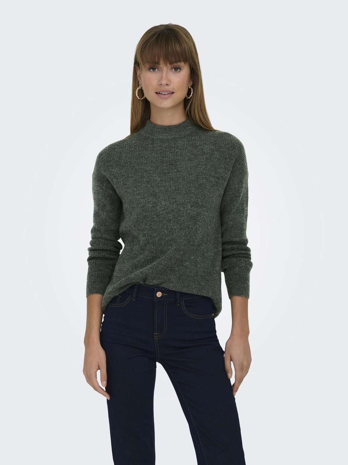 Вязаный свитер ONLCAMILLA O-NECK L/S PULLOVER KNT