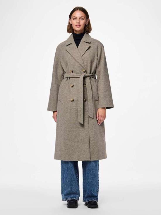 Длинное пальто PCMARBEL LONG COAT NOOS