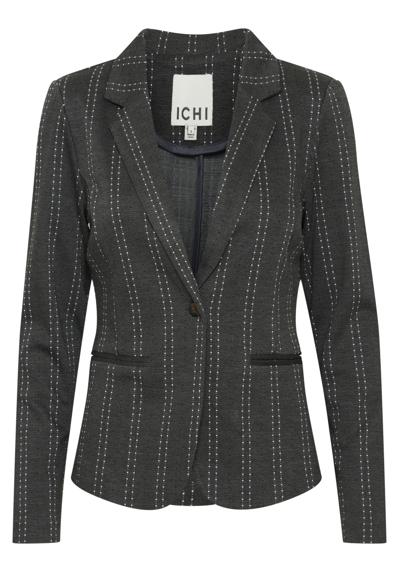 dark grey melange stripe