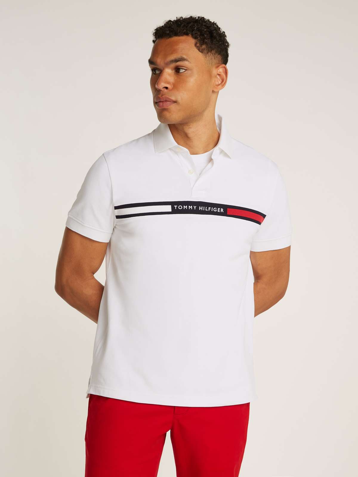 рубашка поло HILFIGER CHEST INSERT REG POLO