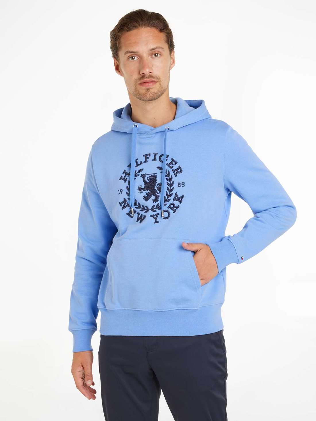 Толстовка с капюшоном и вышивкой логотипа BIG ICON CREST HOODIE
