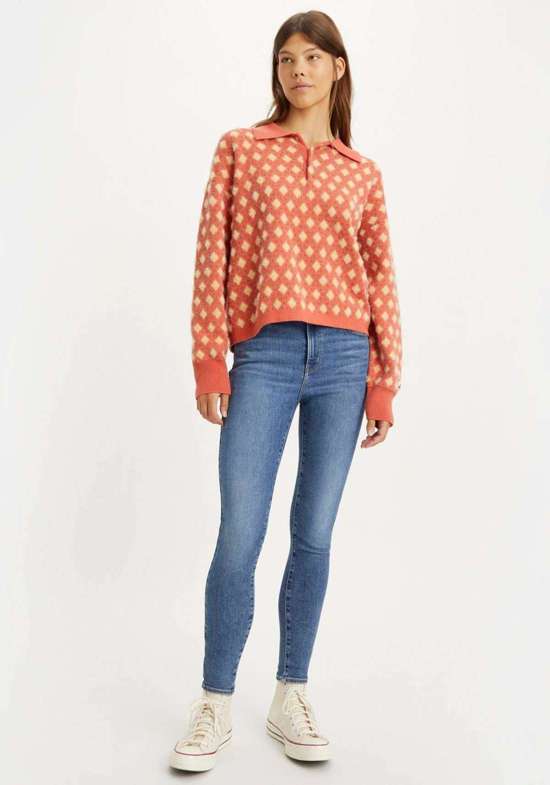 medium indigo worn in