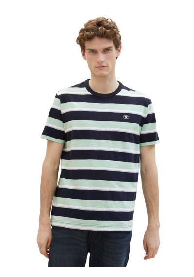 navy mint multi bold stripe
