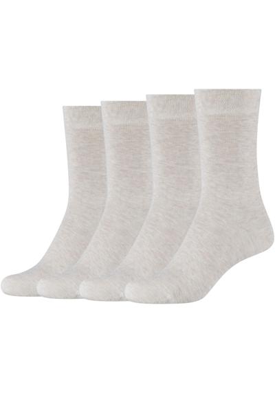 Базовые носки (4 шт.) с мягким комфортным поясом без резинового принта.