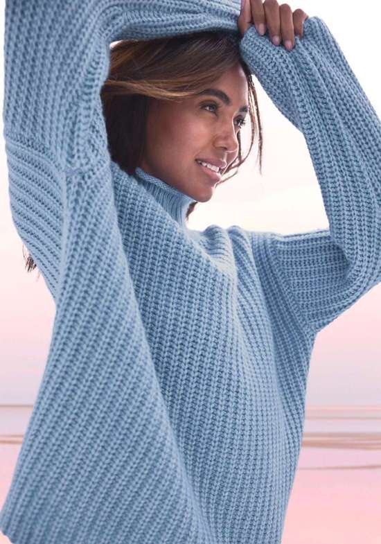 синий меланж