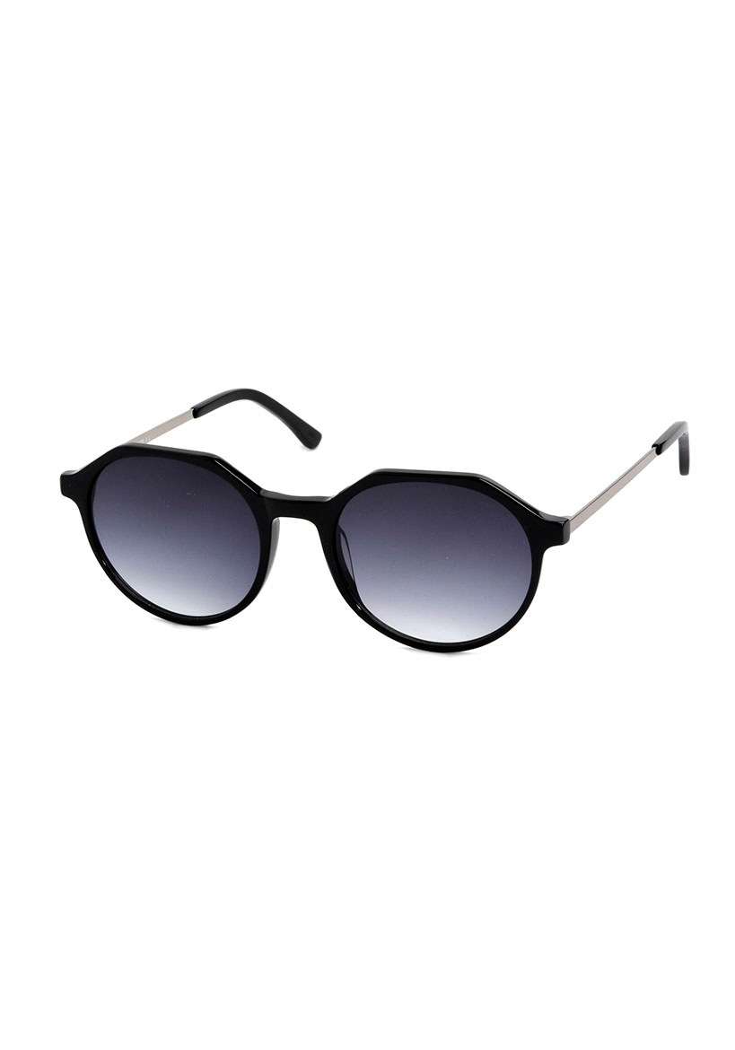 Солнцезащитные очки, женские солнцезащитные очки, форма «панто», полная оправа, смешанный материал