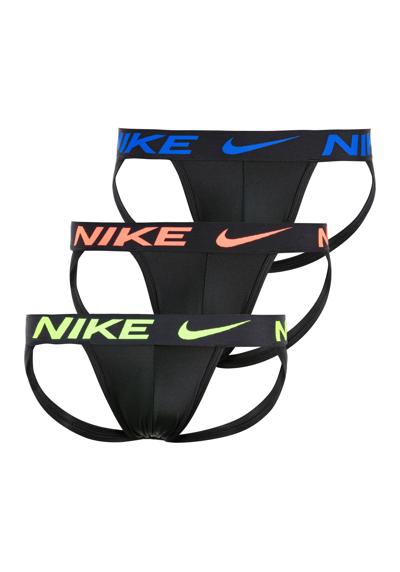 Стринги (3 шт. в упаковке, 3 шт. в упаковке), эластичный пояс с логотипом NIKE.