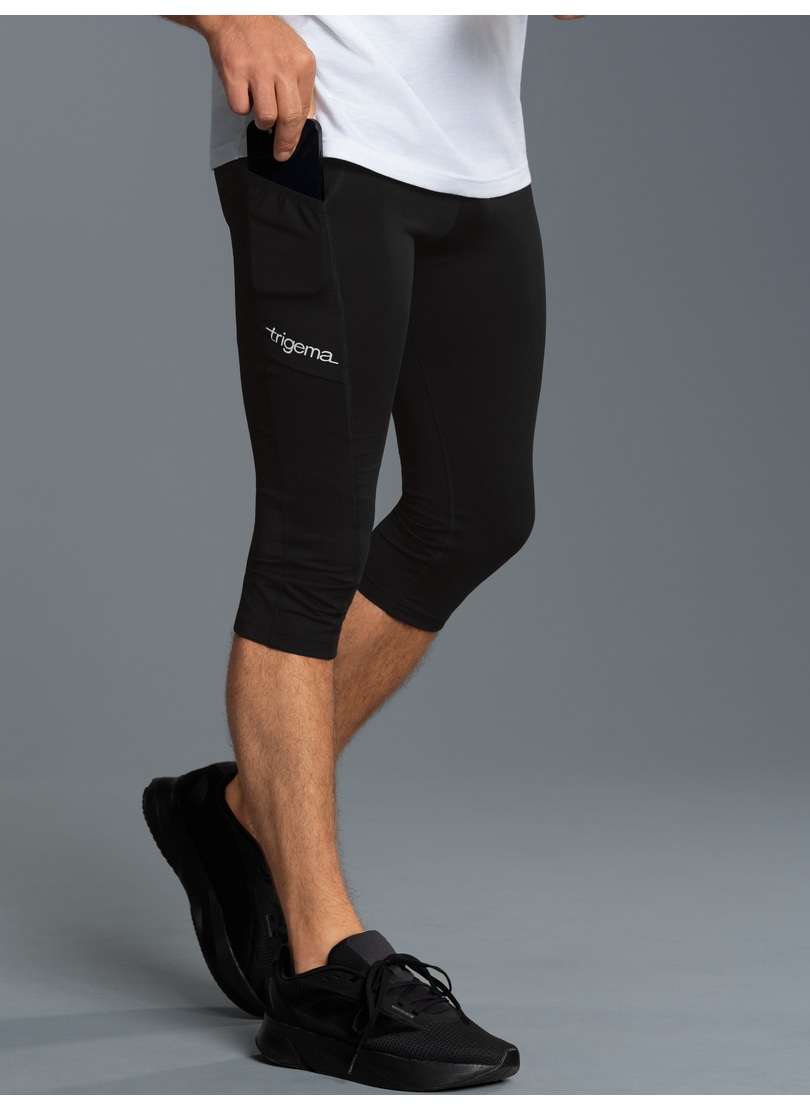 Брюки из джерси TRIGEMA Kurze Sportleggings mit Seitentasche