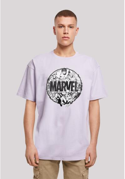 футболка Marvel Comics Logo Character Infill