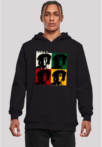 Толстовка с капюшоном Bob Marley Reggae Music Colour Blocks