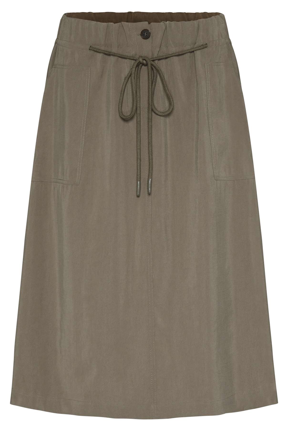 Плиссированная юбка с эластичным поясом на кулиске.