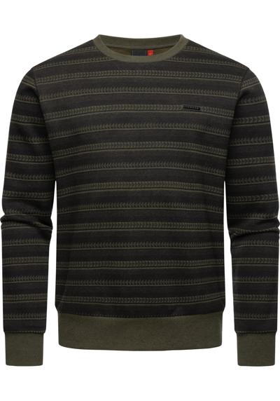 Полосатый свитер, стильная мужская толстовка с ребристыми манжетами.