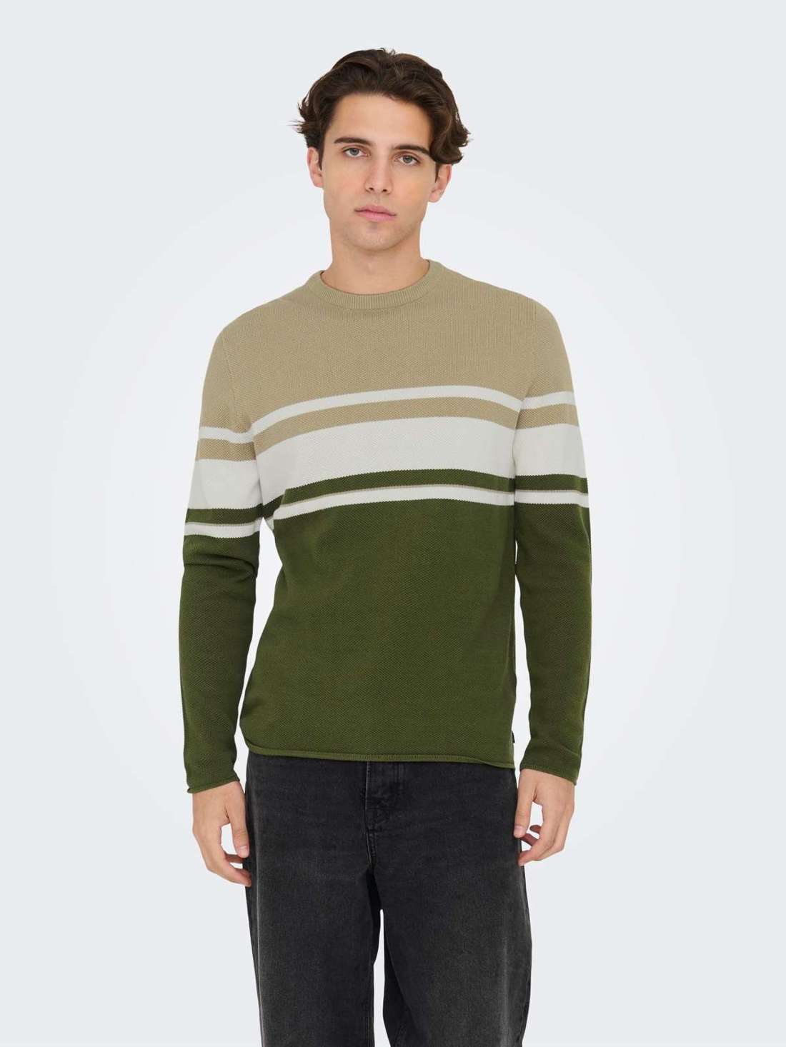 Свитер с круглым вырезом ONSNIGUEL REG 12 BLOCK CREW KNIT