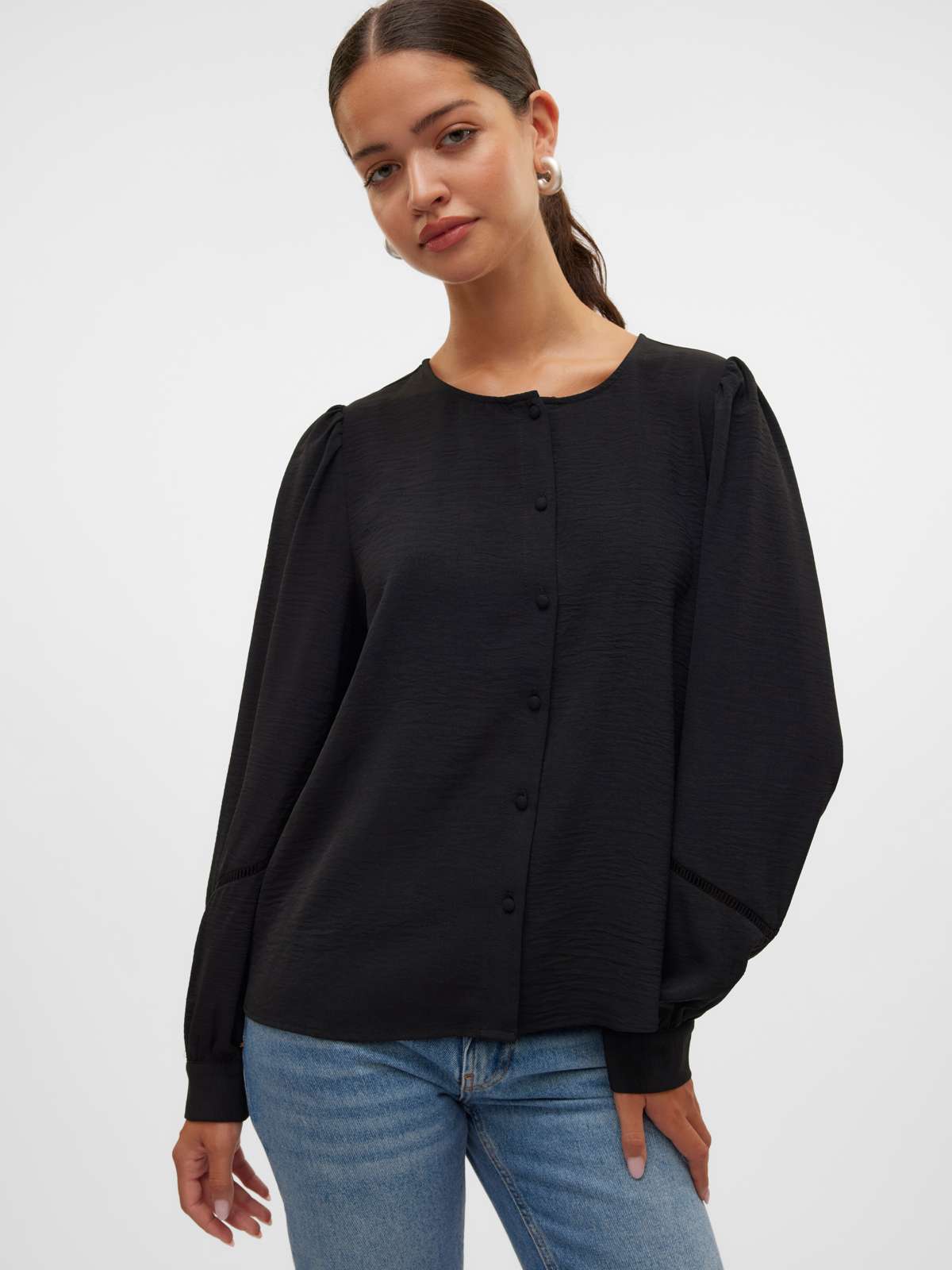 Блузка с длинными рукавами VMALVA L/S TAPE SHIRT WVN GA