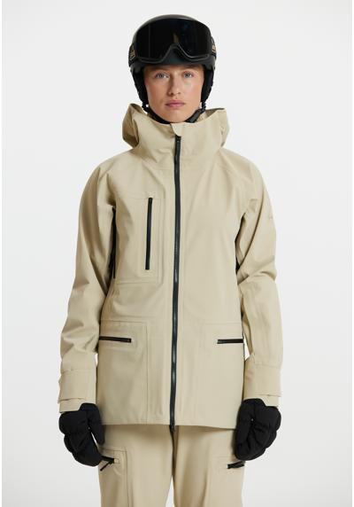 Лыжная куртка водонепроницаемого качества с простым дизайном.