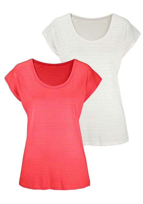 коралловый, кремовый