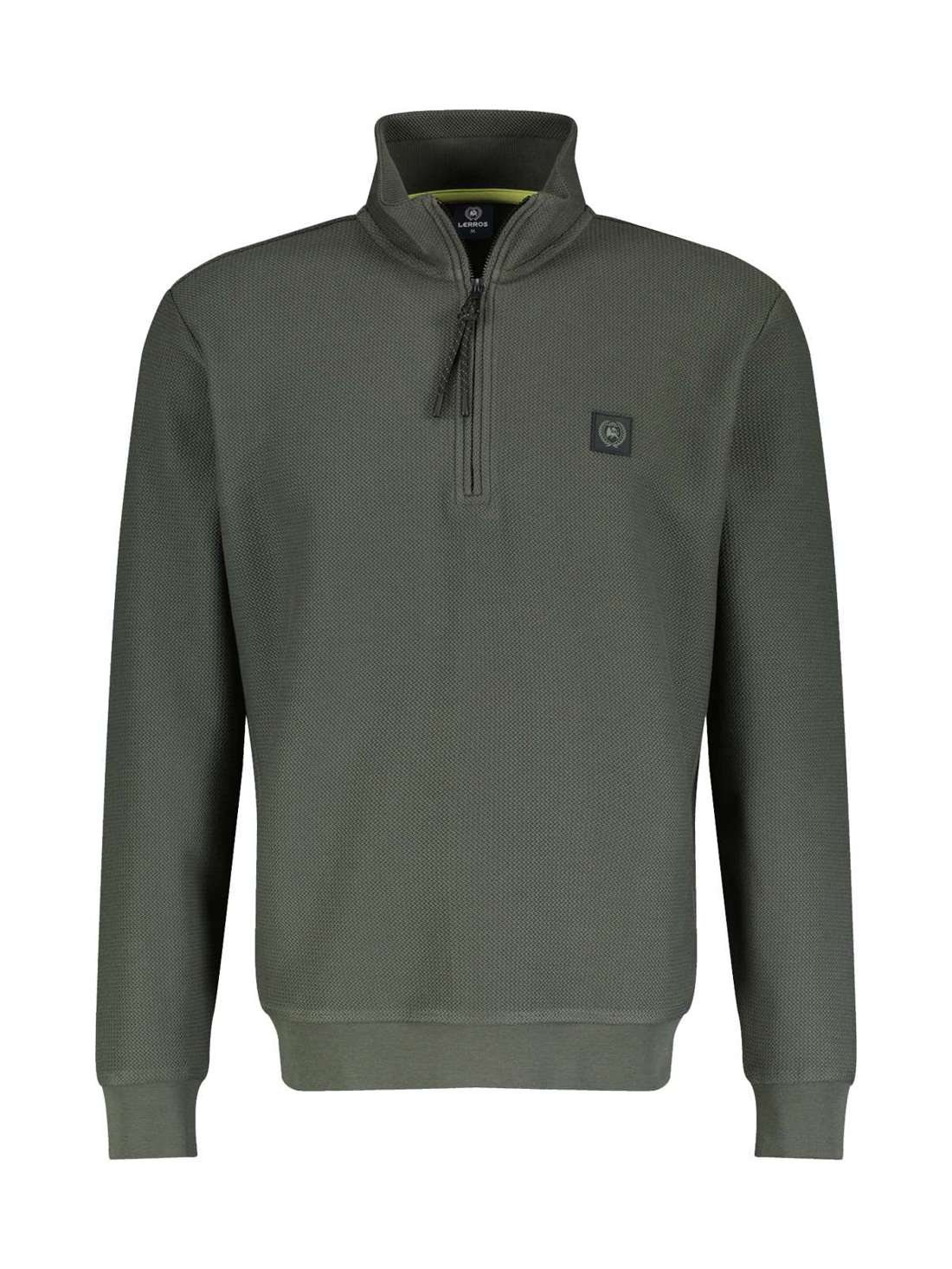 толстовка LERROS Troyer-Sweatshirt in Strukturqualität