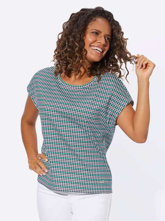 цв.морской волны-изумрудный-полосатый