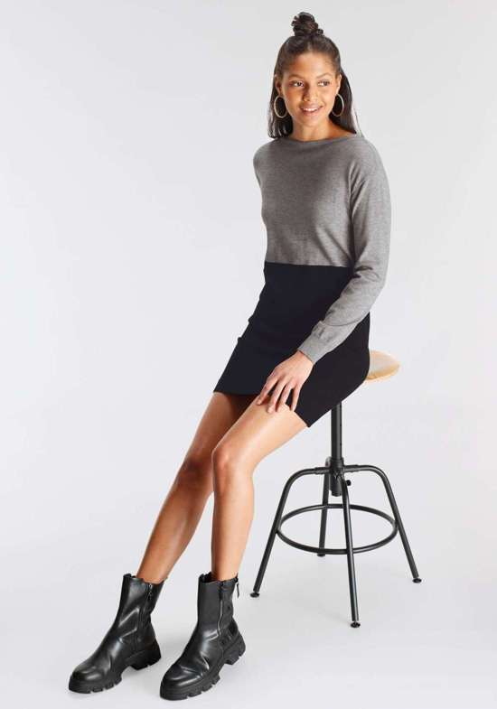 серый меланжевый-черный