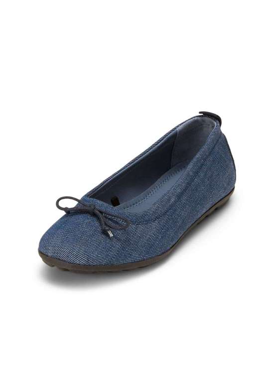 балерина aus robustem Baumwoll-Denim